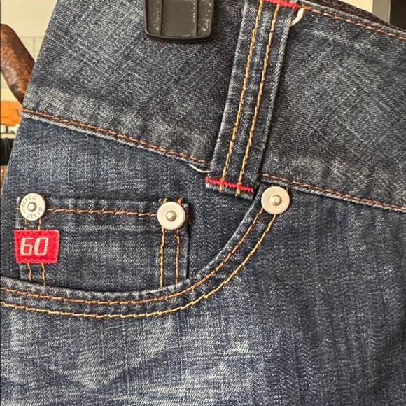 Miss Sixty Blue Denim Skirt with Red Accents - Picture 5 of 7